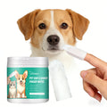 50PCS Pet Multipurpose Finger Wipes, Gentle Remove Ear Mite, Cleaning Paws, Stains, Deodorizing Pet Cleaner