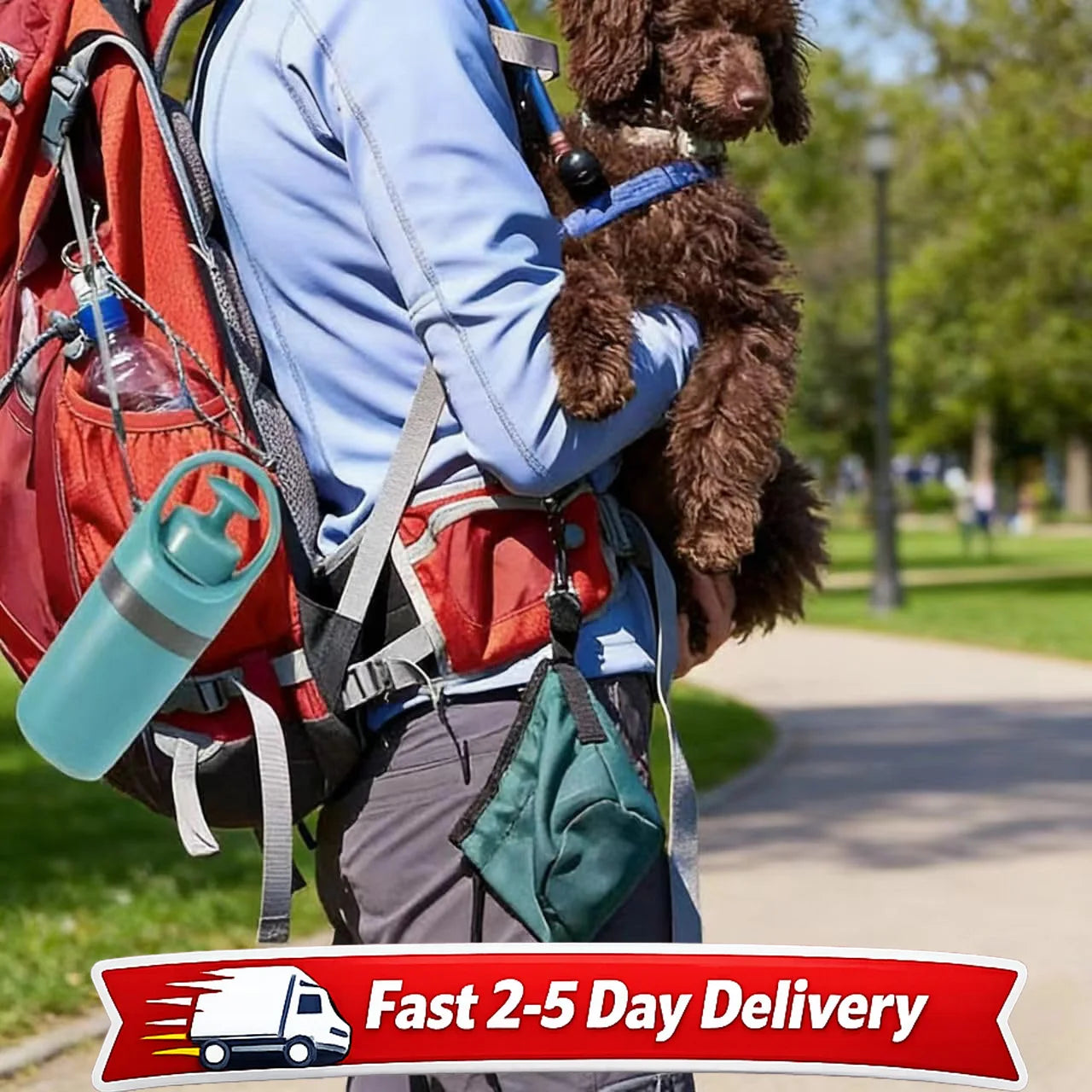 Portable Dog Pooper Scooper, No Touch Claw Pickup, Tool with Waste Bag Holder, Easy One Hand Dog Walking Outdoor Pet Cleanup