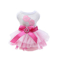 Sweet Princess Dress for Small Dogs, Spring, Autumn, Summer Dog Lace Tutu Dress