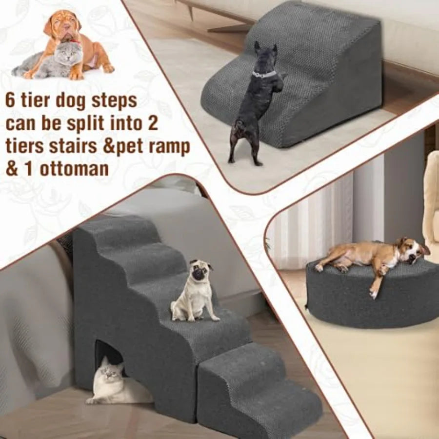 Stable Pet Stairs or Steps for High Beds, Non-slip