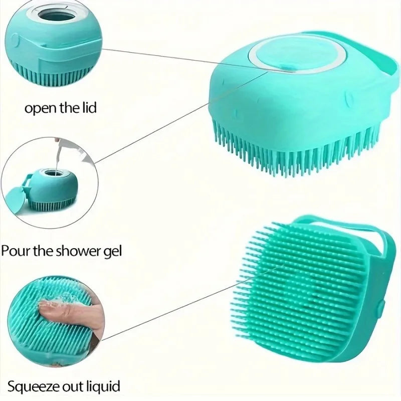 De-shedding Tool for Dog Bathings, Pet Grooming Kit for Reducing Hair on Furniture & Carpet