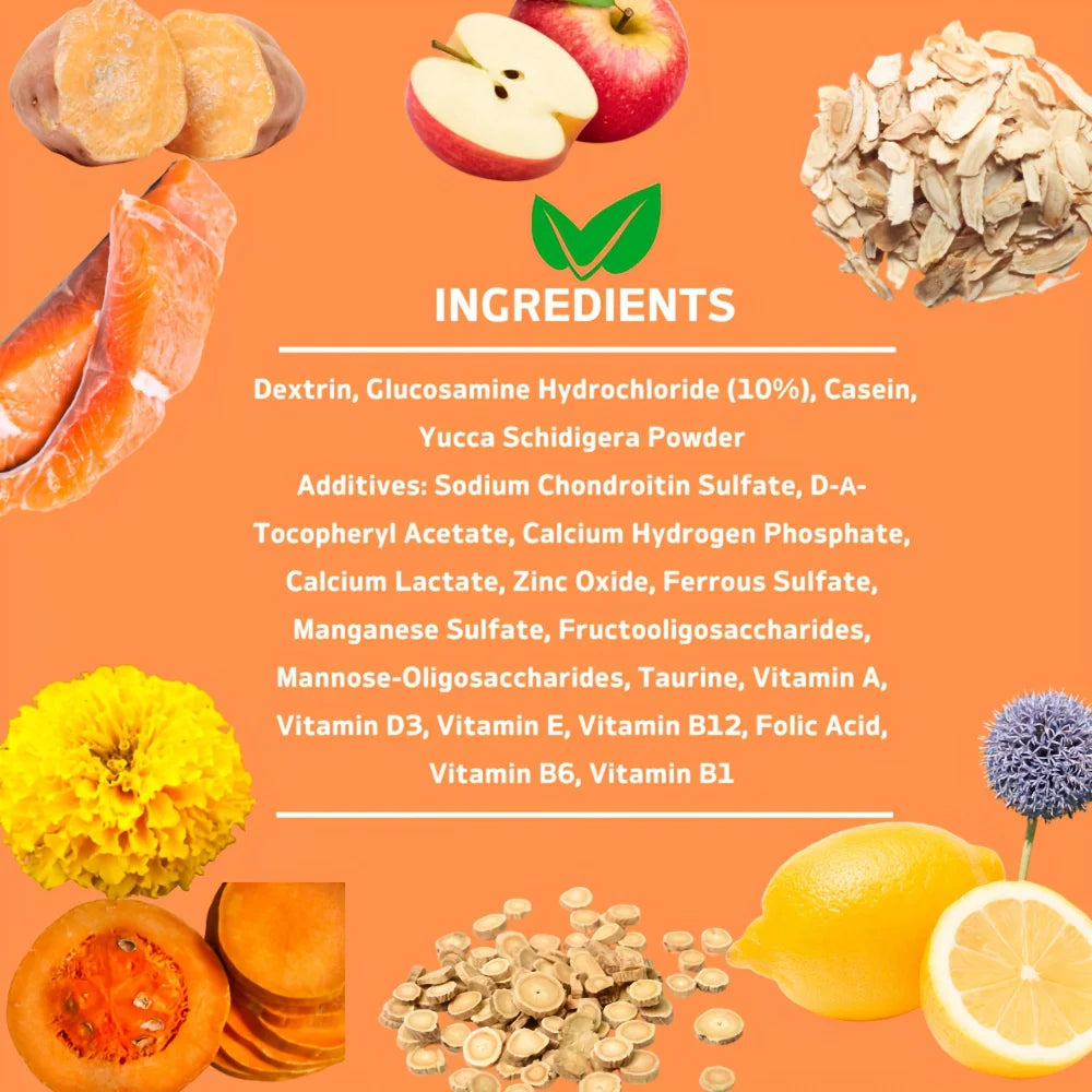 Hip and Joint Supplement for Dogs with Glucosamine Chondroitin, Vitamin A
