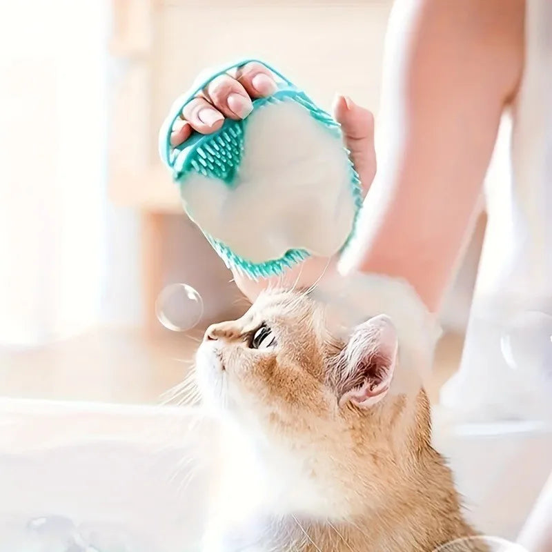 De-shedding Tool for Dog Bathings, Pet Grooming Kit for Reducing Hair on Furniture & Carpet