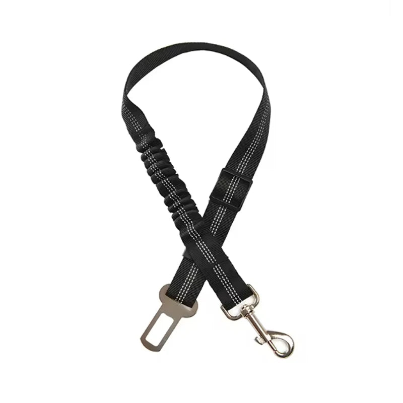 Dog Pet Car Safety Seat Belt, Elastic Buffer Traction Rope, Dog Safety Leash for Vehicle Travel
