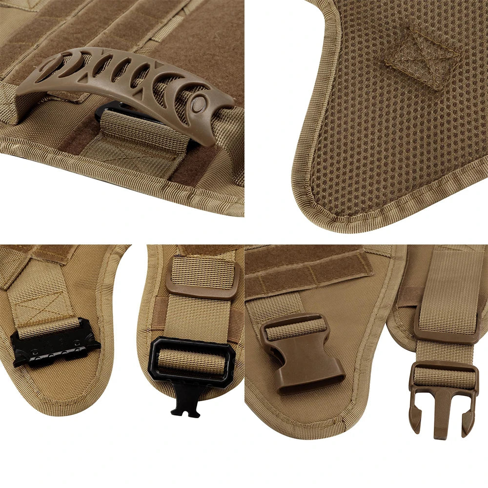 Large Dog Harness and Leash Set, Training Walking Vest Dog Harness and Collar for Medium/Large Dogs