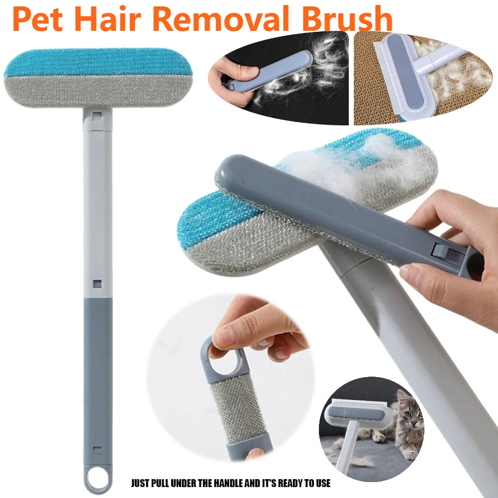 3 in 1 Pet Hair Remover Brush, Long Handle Window Cleaning, Pet Fur Cleaning Tool, Pet Supplies