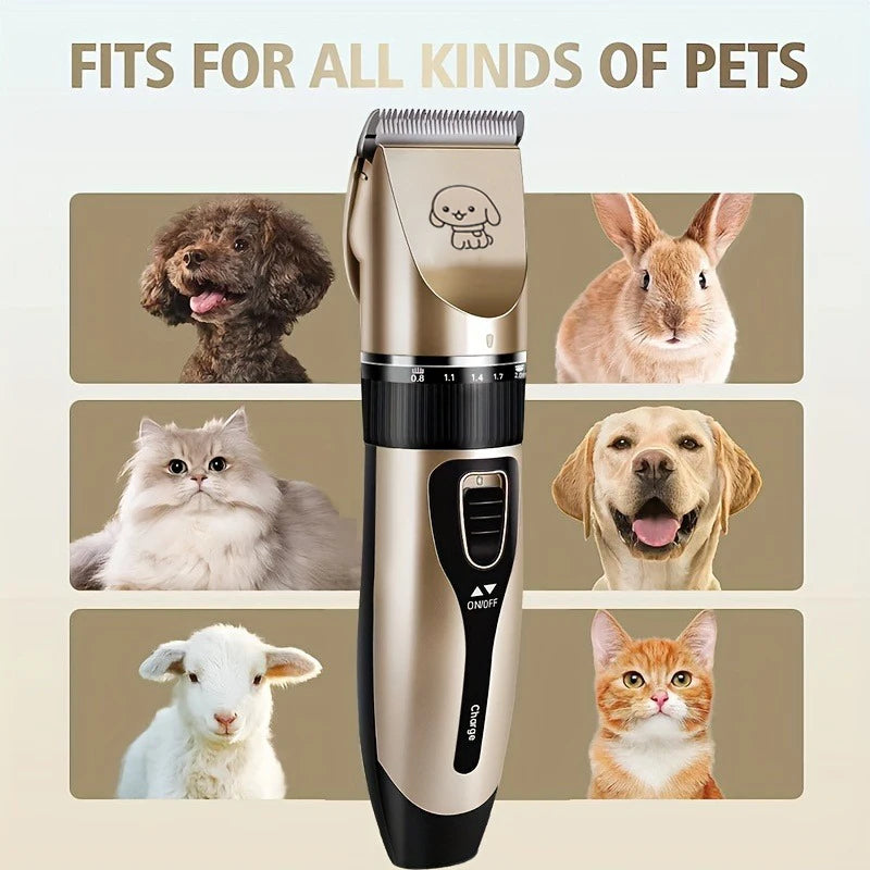 Pet Hair Trimmer Kit Electric Precision Clippers, Perfect for Professional Grooming at Home, Ideal for Dogs and Cats