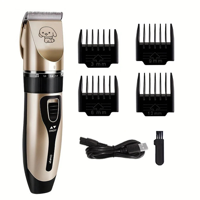 Pet Hair Trimmer Kit Electric Precision Clippers, Perfect for Professional Grooming at Home, Ideal for Dogs and Cats