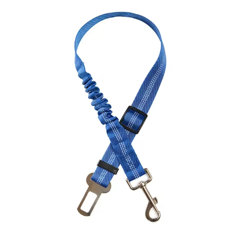 Dog Pet Car Safety Seat Belt, Elastic Buffer Traction Rope, Dog Safety Leash for Vehicle Travel