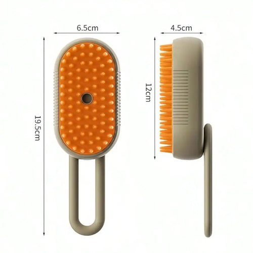 3-In-1 Pet Steam Brush, Steam Mist Grooming Tool, Removes Flying Hair for Cats, Comb & Dehairing