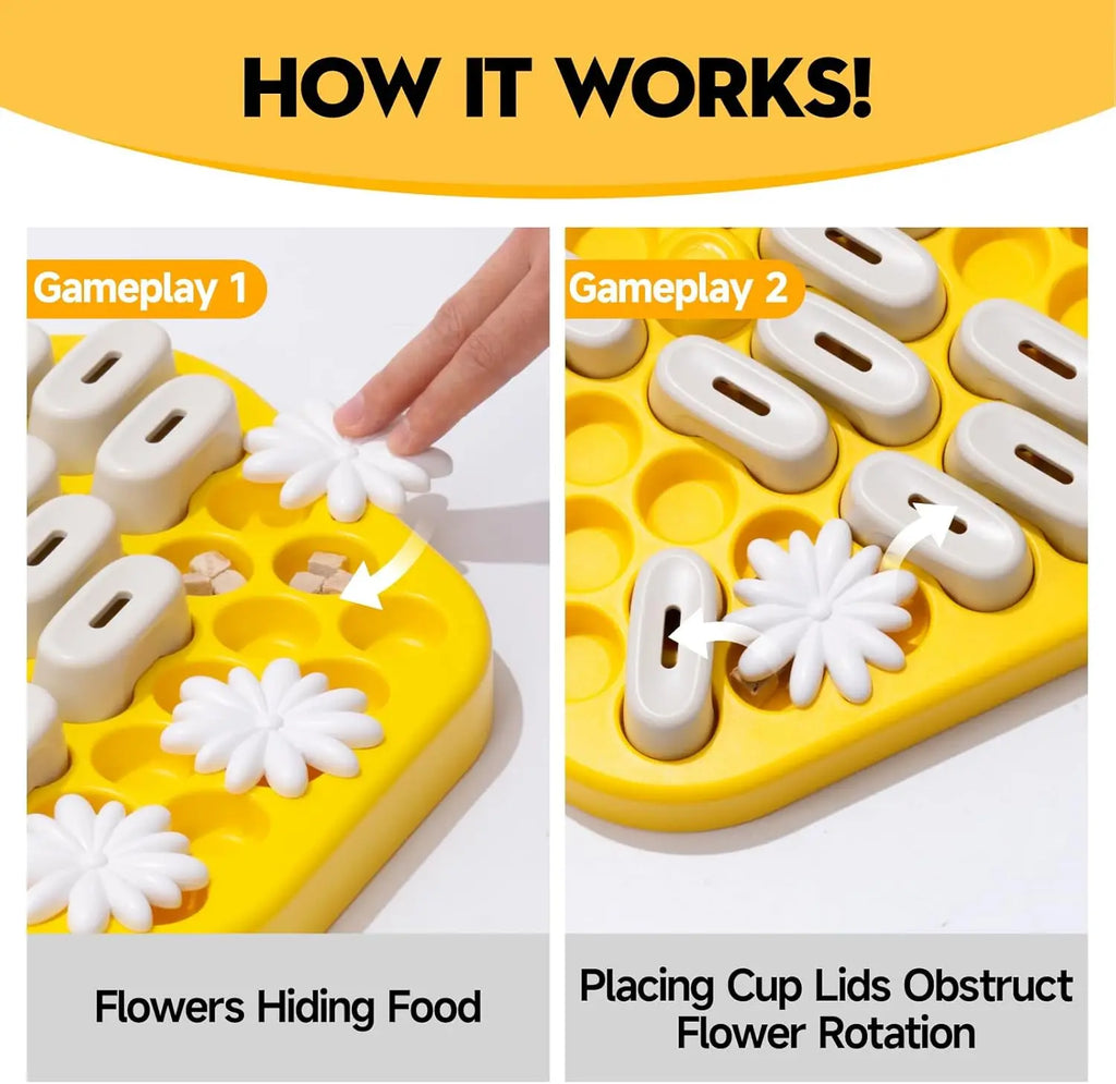 Dog & Cat Puzzle, Toys, Slow Feeder, Interactive Puzzle Game.