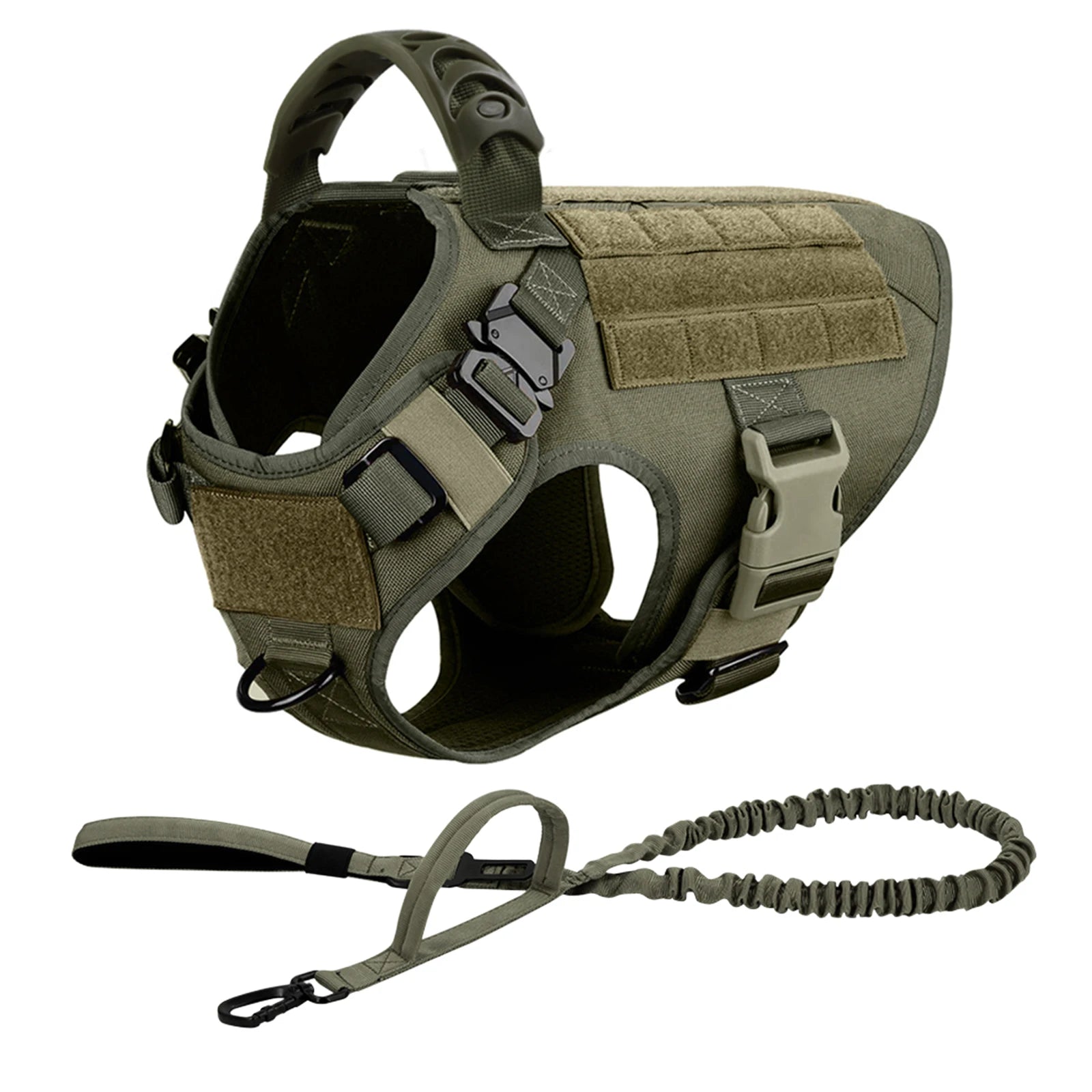 Large Dog Harness and Leash Set, Training Walking Vest Dog Harness and Collar for Medium/Large Dogs