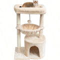 Small Cat Tree, For Indoor Cats, Kittens, Condo With Scratching Post, Modern Activity Tower With Cradle