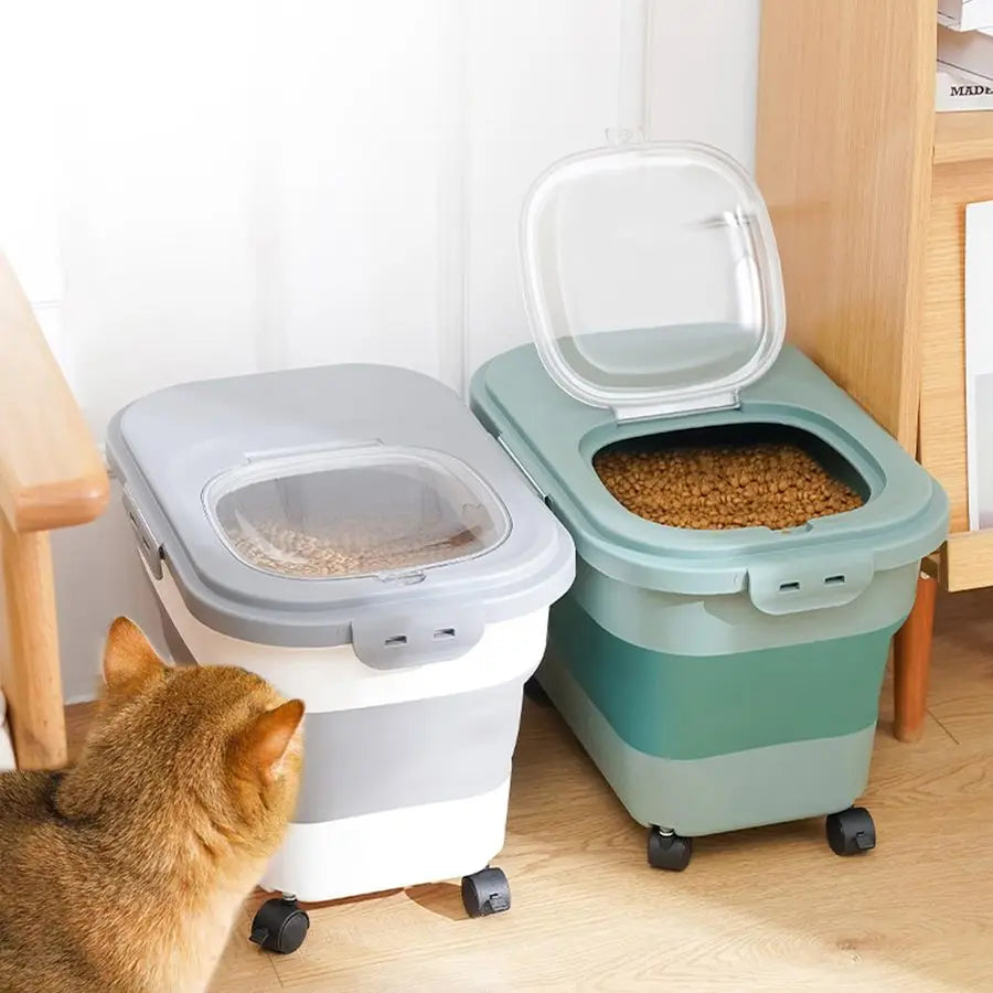 Dog Food Storage Container with Lids, Airtight, Dispenser, Sealable