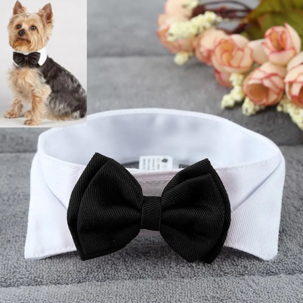 1PC Pets Adjustable Bow Tie Collar, Necktie, Bowknot, Holiday, Wedding Grooming Accessories