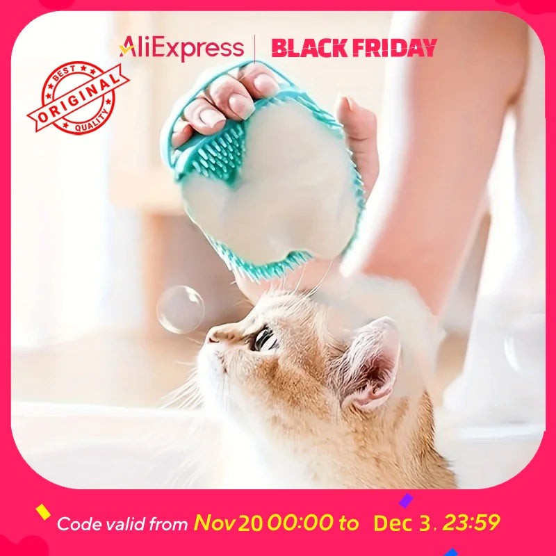 De-shedding Tool for Dog Bathings, Pet Grooming Kit for Reducing Hair on Furniture & Carpet