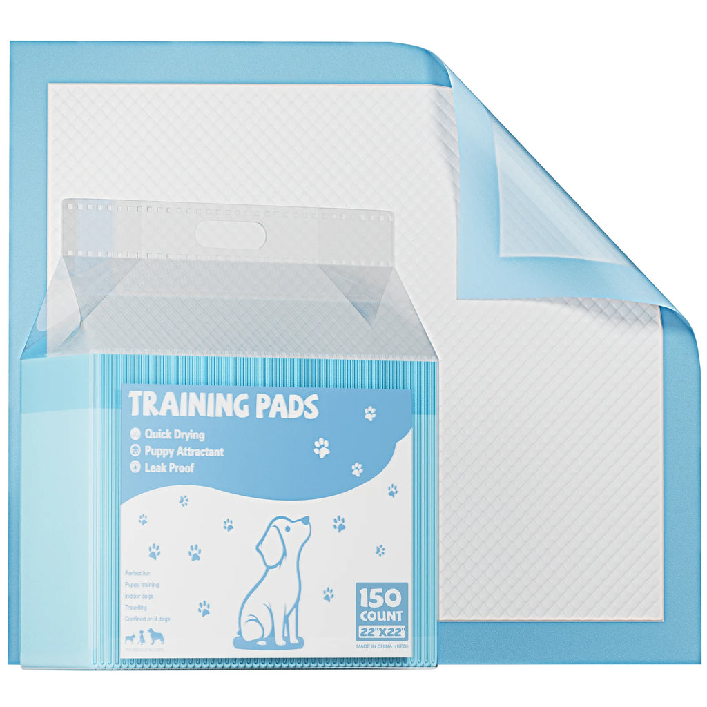 JHK 150 Count 22"x 22" Super Absorbency Disposable Underpads, Leakproof, Quick Drying, Pee Pads