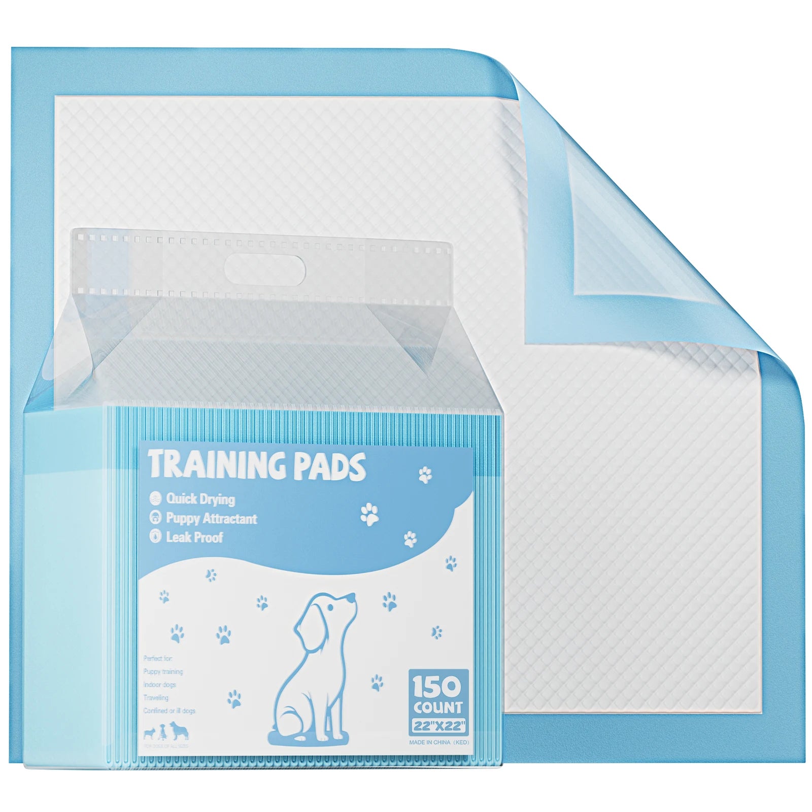 JHK 150 Count 22"x 22" Super Absorbency Disposable Underpads, Leakproof, Quick Drying, Pee Pads