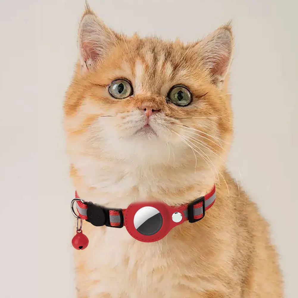 Apple Air Tag, Reflective Pet Collar, Safety Buckle, Kitten Collar Adjustable