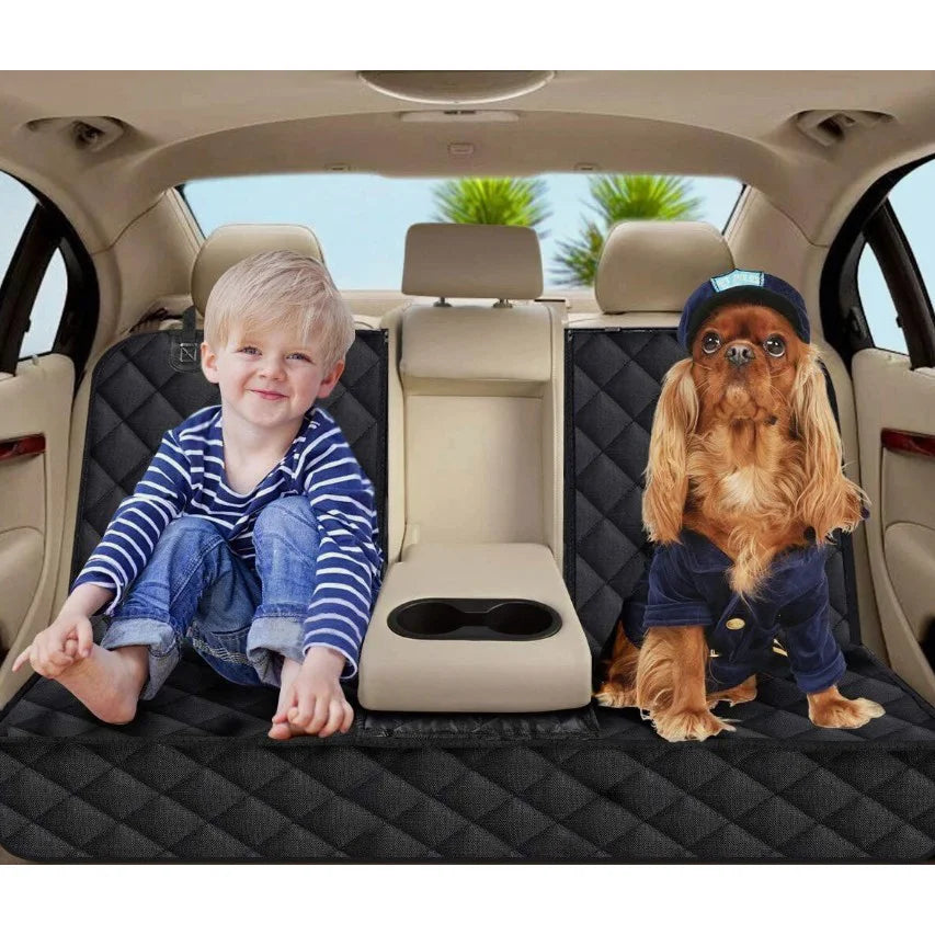 Universal Back Seat Cover For Dogs & Cats, Waterproof, Auto, SUV, Truck, Rear Seat Protector Mat, Nonslip, Safety.