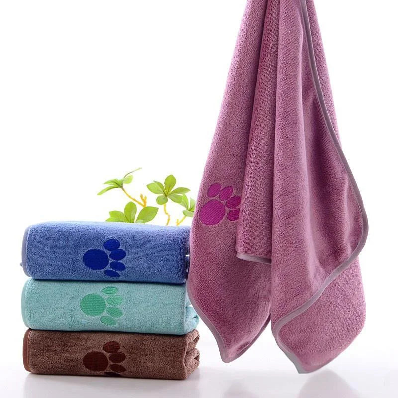 Christmas Dog Bath Towel - Absorbent, Cozy Home Stocking Stuffers, Quick-Dry Bath Towel for Dogs & Cats