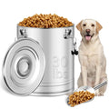 Steel Dog Food Storage Container, Airtight Storage Container with Lid to Keep Fresh