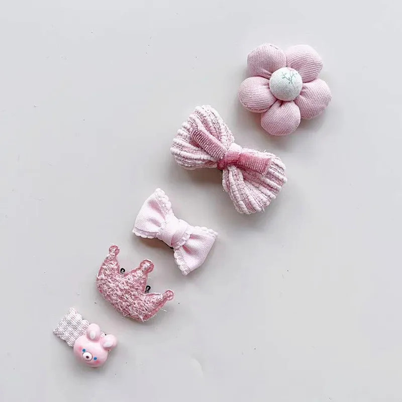 5pcs Dog & Cat Grooming Bows Fashion, Pet Dog Hair Clips, Hair Accessories