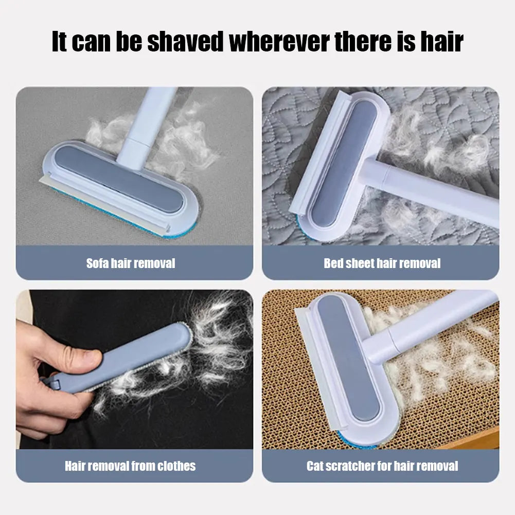 3 in 1 Pet Hair Remover Brush, Long Handle Window Cleaning, Pet Fur Cleaning Tool, Pet Supplies