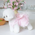 Summer Flower Dog Dresses, 3D Rose Dress Cute Bow Pet Dog Clothes, Cat Pet Skirt Clothing, Pet Accessories