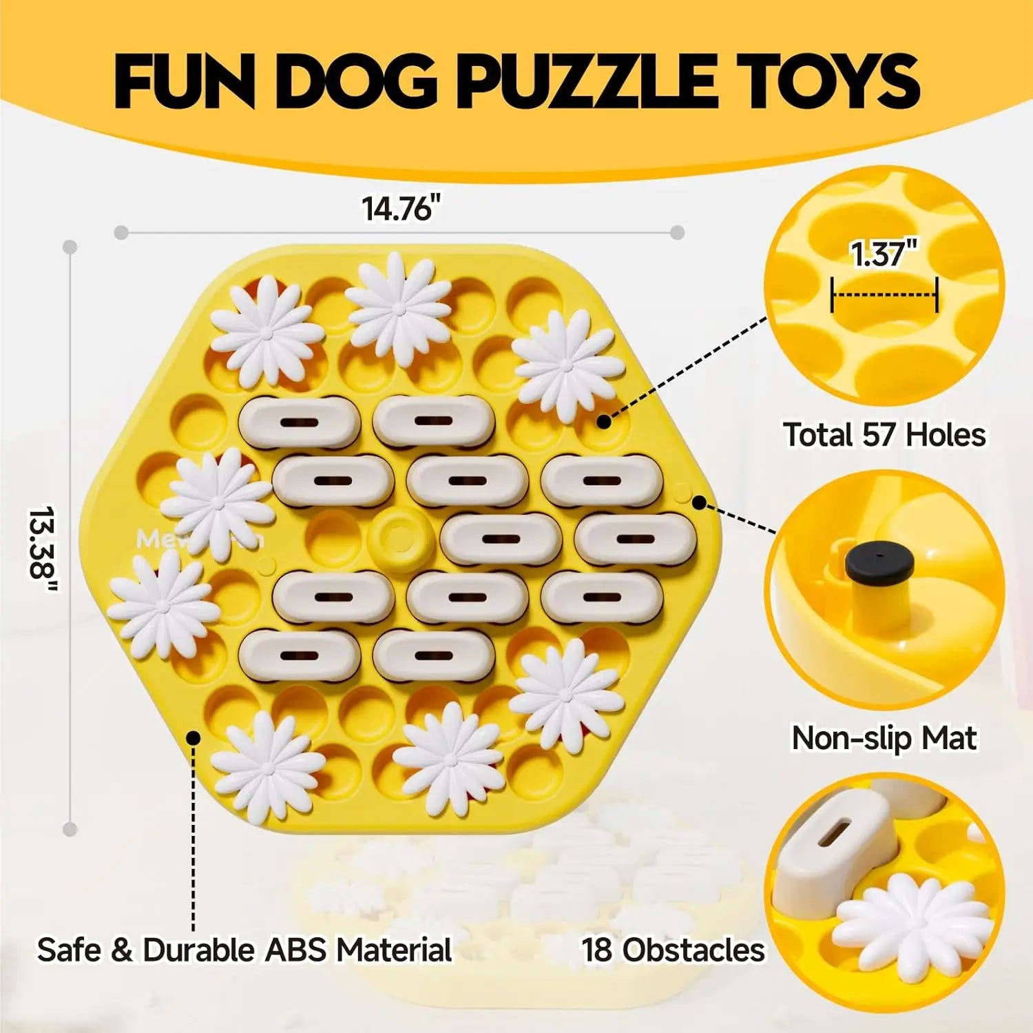 Dog & Cat Puzzle, Toys, Slow Feeder, Interactive Puzzle Game.