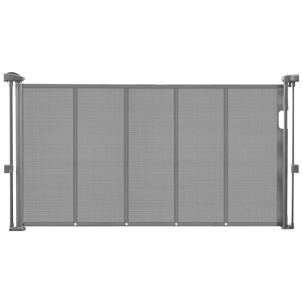 Retractable Baby Gate 34in Tall, Extends Wide, Retractable Gate for Kids, Pets, Mesh Material, Easy to Install
