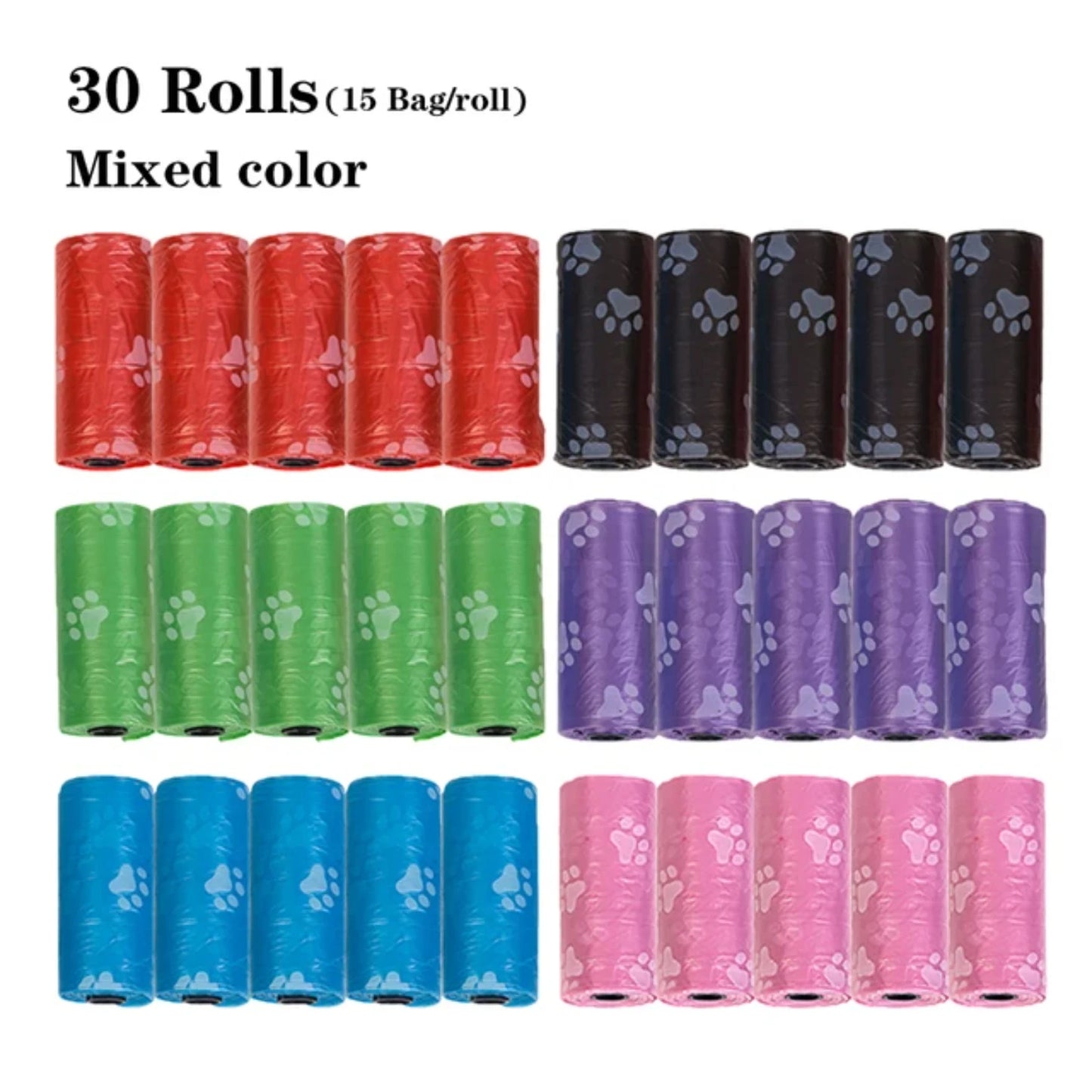 Handy 30 Roll Refill Dog Poop Bags With Dispenser - My Store