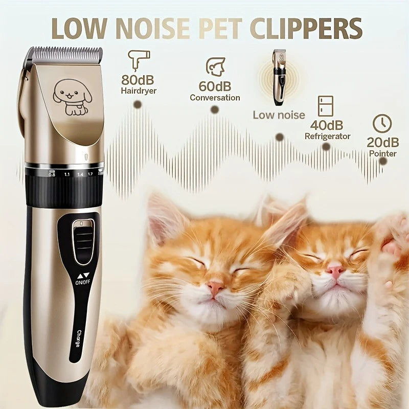 Pet Hair Trimmer Kit Electric Precision Clippers, Perfect for Professional Grooming at Home, Ideal for Dogs and Cats