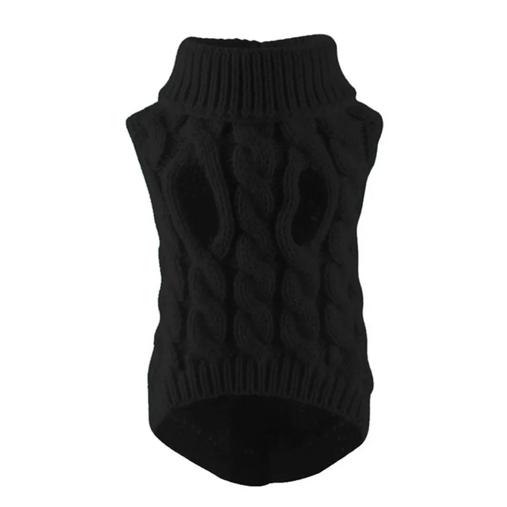 Classic Solid Chihahuau Puppy Dog Sweater for Small Dogs Winter Warm Pet Clothes