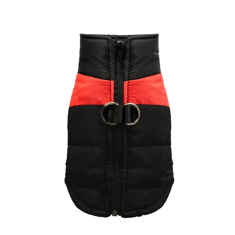 Waterproof Warm Dog Clothes, Winter Vest Padded, Zipper Jacket for Small Medium, Big Dogs Outfit
