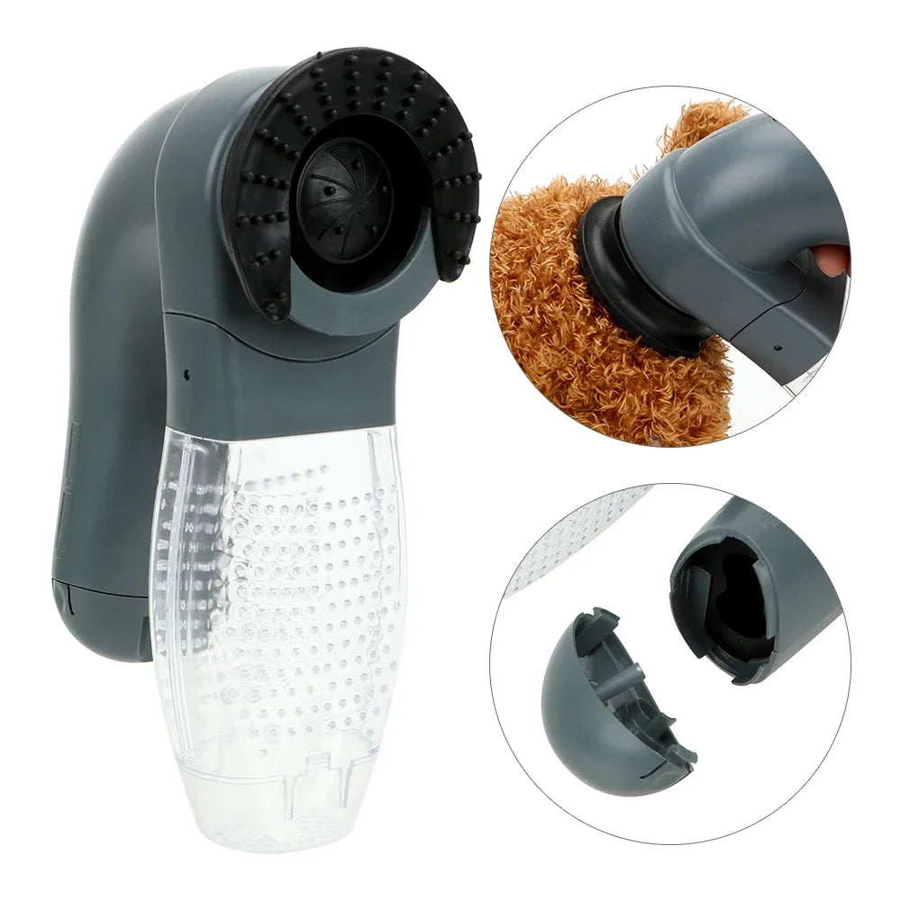 Vacuum Fur Cleaner, Electric Cat and Dog Hair Remover, De-shedding, Clipper Suction Device, Pet Massage, Animals Hair Comb