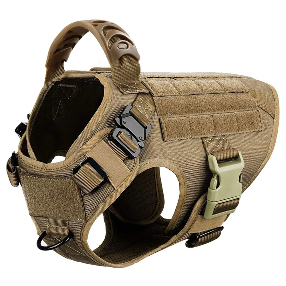 Large Dog Harness and Leash Set, Training Walking Vest Dog Harness and Collar for Medium/Large Dogs