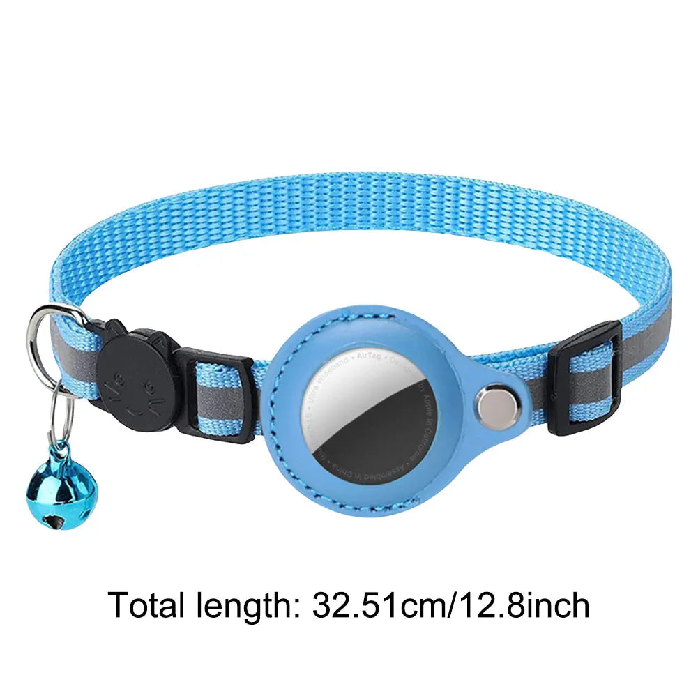 Apple Air Tag, Reflective Pet Collar, Safety Buckle, Kitten Collar Adjustable