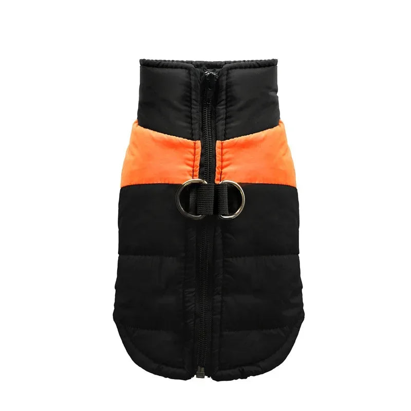 Waterproof Warm Dog Clothes, Winter Vest Padded, Zipper Jacket for Small Medium, Big Dogs Outfit