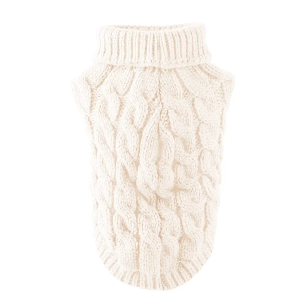 Classic Solid Chihahuau Puppy Dog Sweater for Small Dogs Winter Warm Pet Clothes