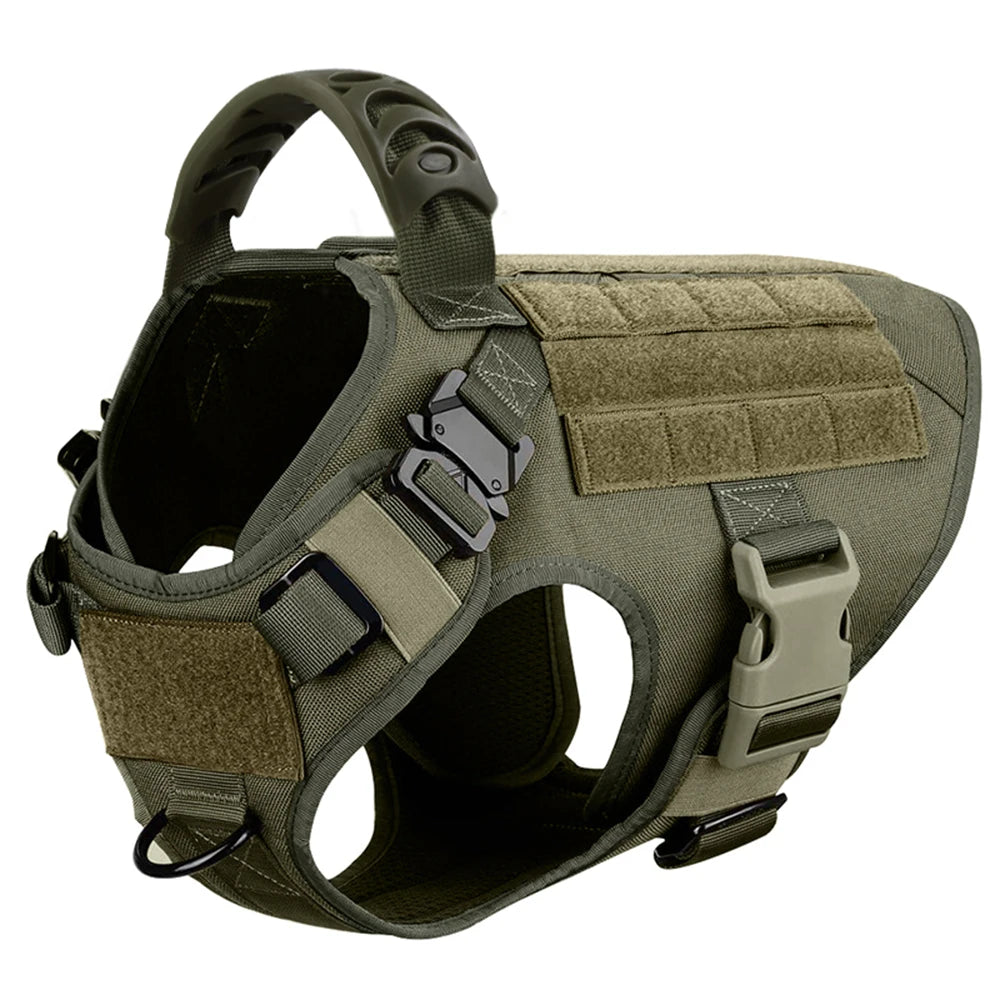 Large Dog Harness and Leash Set, Training Walking Vest Dog Harness and Collar for Medium/Large Dogs