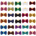 50/100pcs Christmas Small Dog Bows with Rubber Bands, Grooming Accessories, Mixed Colors
