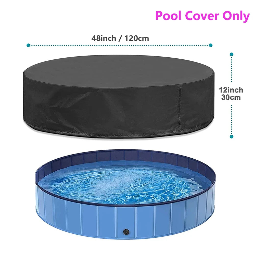 Dog Swimming Pool or Pool Cover Portable Plastic Pool Grooming Tub, Scratch Resistance