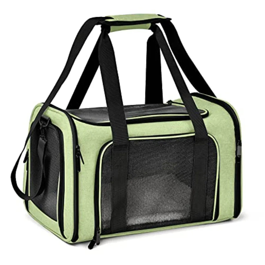 Pet Carrier For Small/Medium, Up To 15lbs, TSA Airline Approved