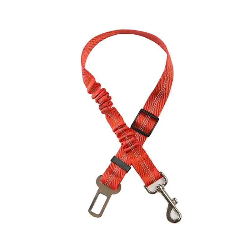 Dog Pet Car Safety Seat Belt, Elastic Buffer Traction Rope, Dog Safety Leash for Vehicle Travel