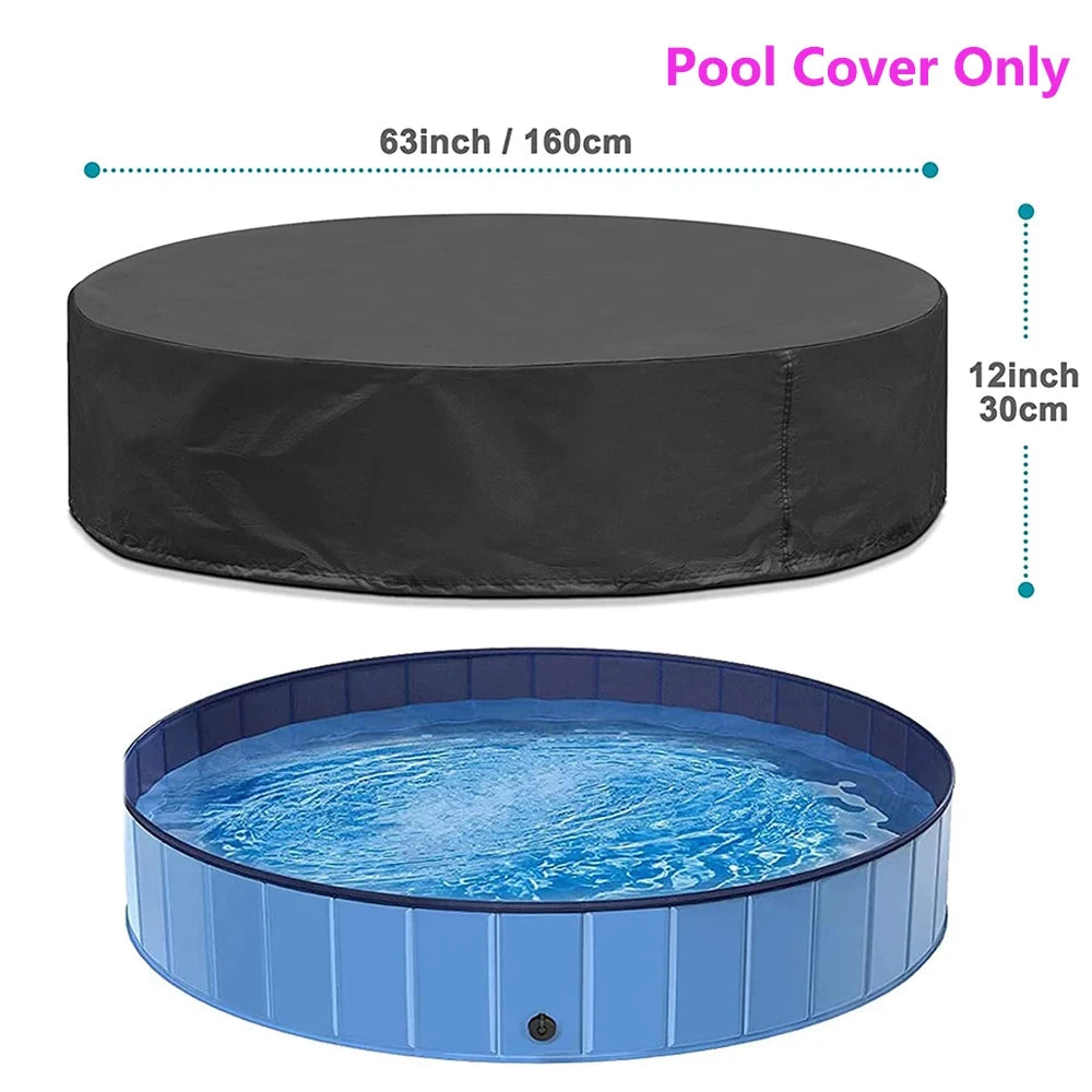 Dog Swimming Pool or Pool Cover Portable Plastic Pool Grooming Tub, Scratch Resistance