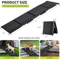 Upgraded Dog Ramp For Cars, Folding Pet Ramp For Large Dogs With Non-Slip Surface, Portable Outdoor Dog Ramp, Up to 250 LBS