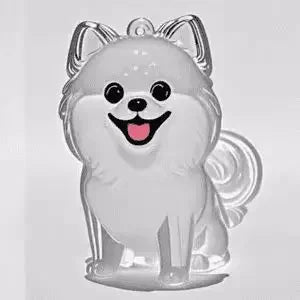 Transparent Dog & Cat Hair Storage Container, Adorable Pet Keepsake Capsule, Pendant,  Key Ring, Pet Lovers, Memorial Keychain