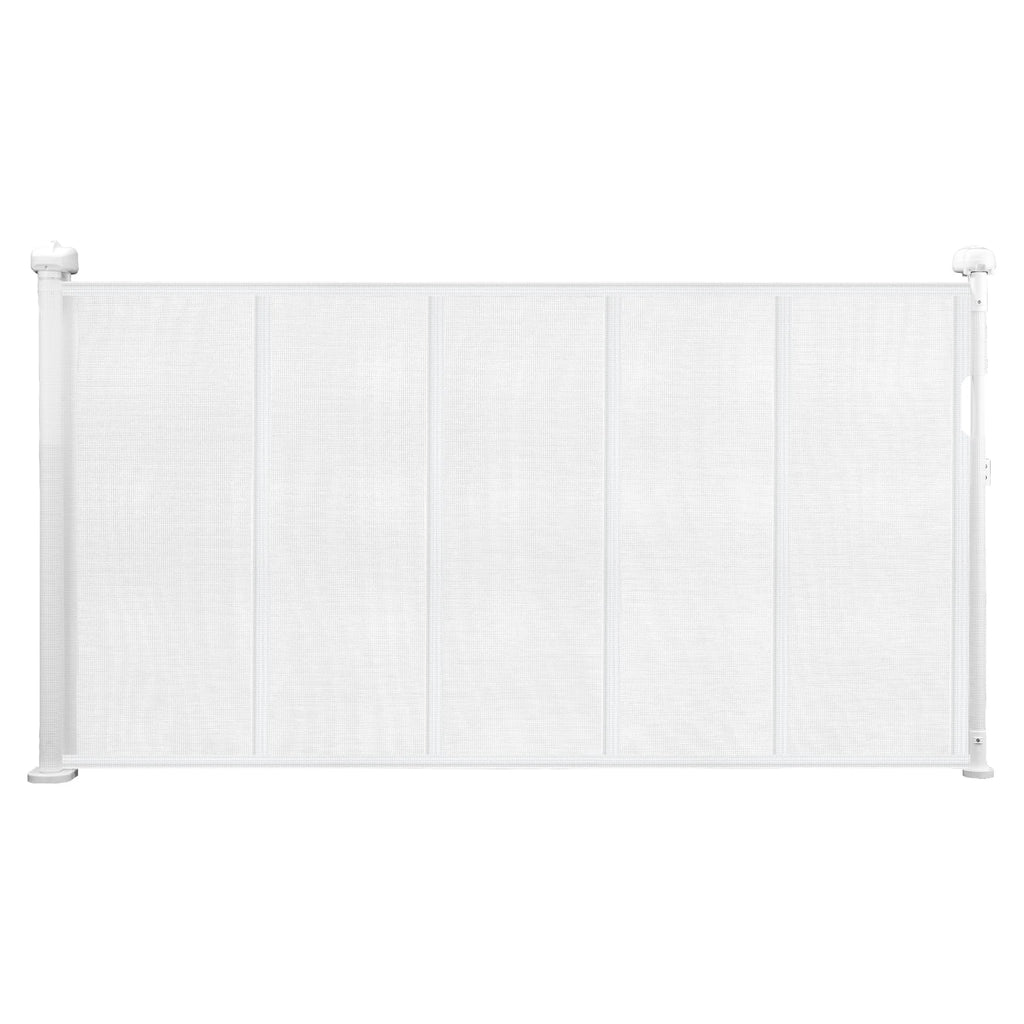 Retractable Baby Gate 34in Tall, Extends Wide, Retractable Gate for Kids, Pets, Mesh Material, Easy to Install