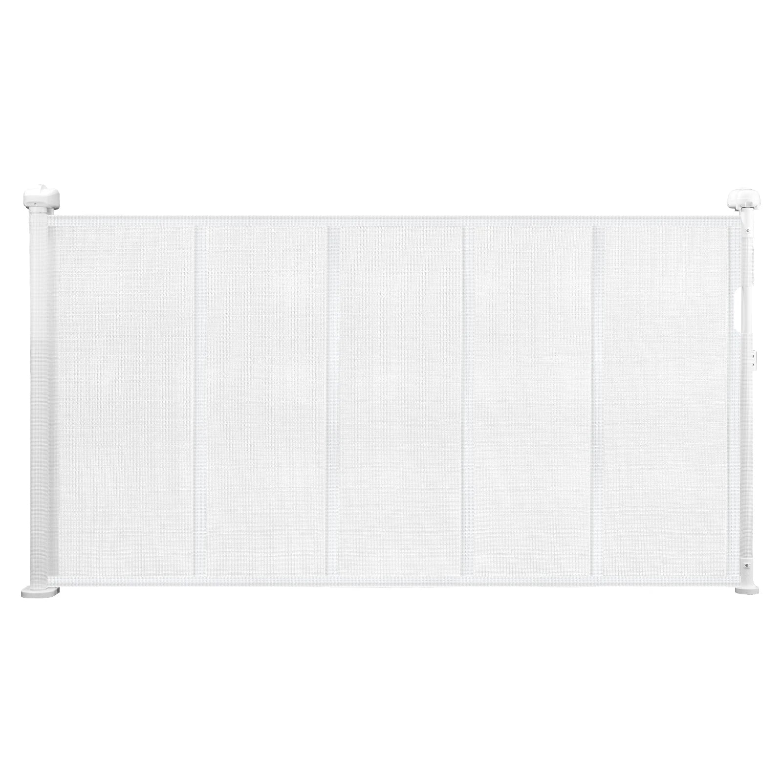 Retractable Baby Gate 34in Tall, Extends Wide, Retractable Gate for Kids, Pets, Mesh Material, Easy to Install